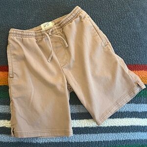 Stretch Cotton Drawstring Shorts